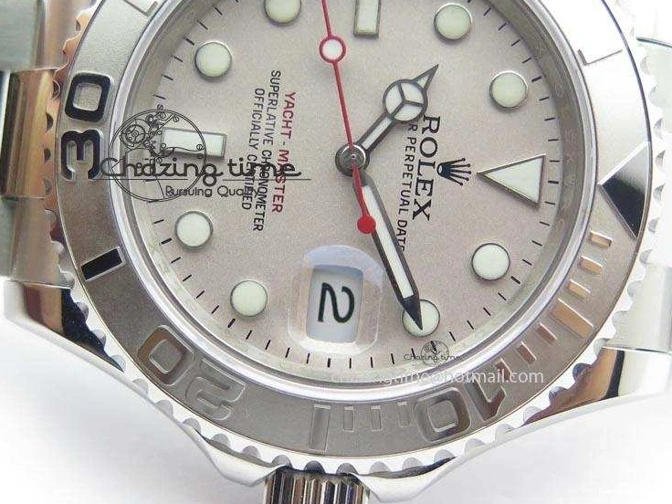 0901 Effortless Yacht-Master BP Maker 16622 Silver Dial On SS Bracelet A 3868